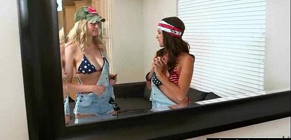  (Shae Summers & Alli Rae) Teen Hot Lesbians Girls Play In front Of Cam vid-25